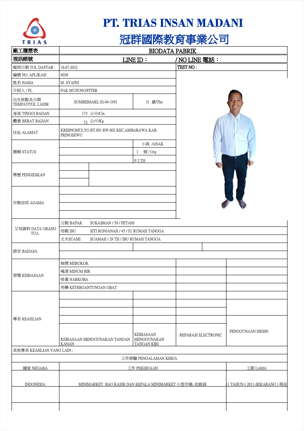 TSF 4038 M. SYAFEI